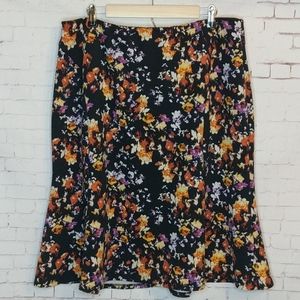 CATO Floral Splat Skirt
